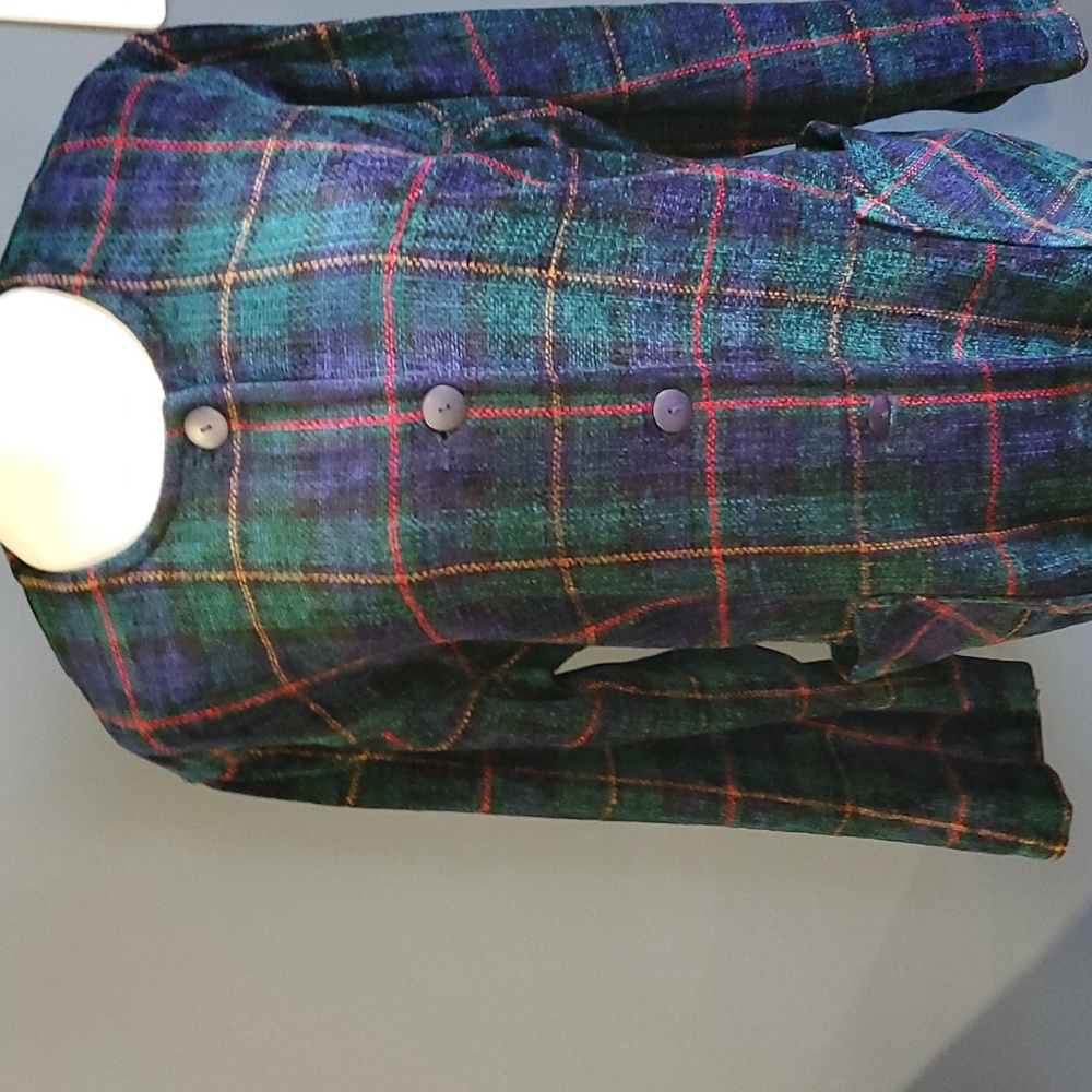 Weave of the Irish buttondown green cardigan sweater size L - Picture 3 of 17